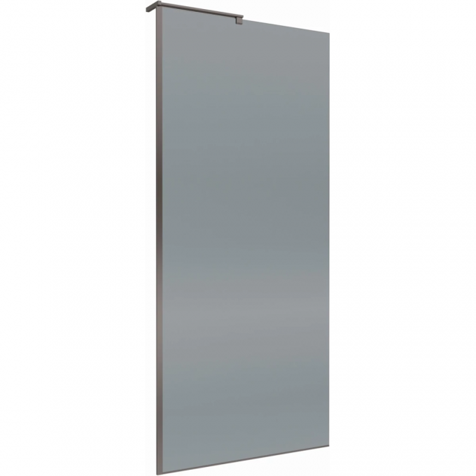 Душевая перегородка BELBAGNO профиль оружейная сталь, стекло серое UNO-L-1-TB-80-GR-GM