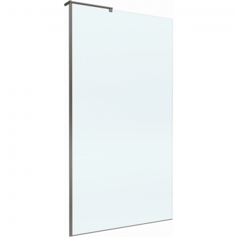 Душевая перегородка BELBAGNO UNO UNO-L-1-TB-100-C-GM 100 см, профиль оружейная сталь матовый, стекло прозрачное