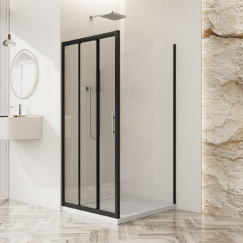 Душевой уголок BELBAGNO UNO-195-AHF-31-120/90-P-NERO