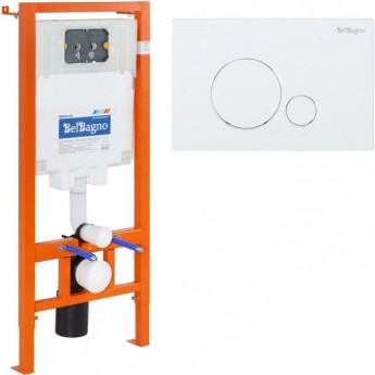 Инсталляция для подвесного унитаза BELBAGNO BB002-80/BB014-SR-BIANCO