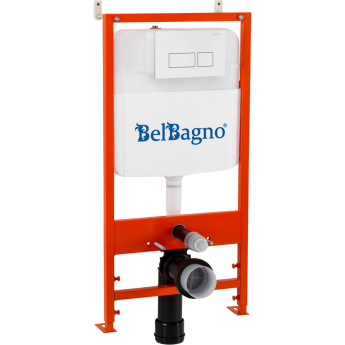 Комплект 2в1 инсталляция с кнопкой смыва BELBAGNO